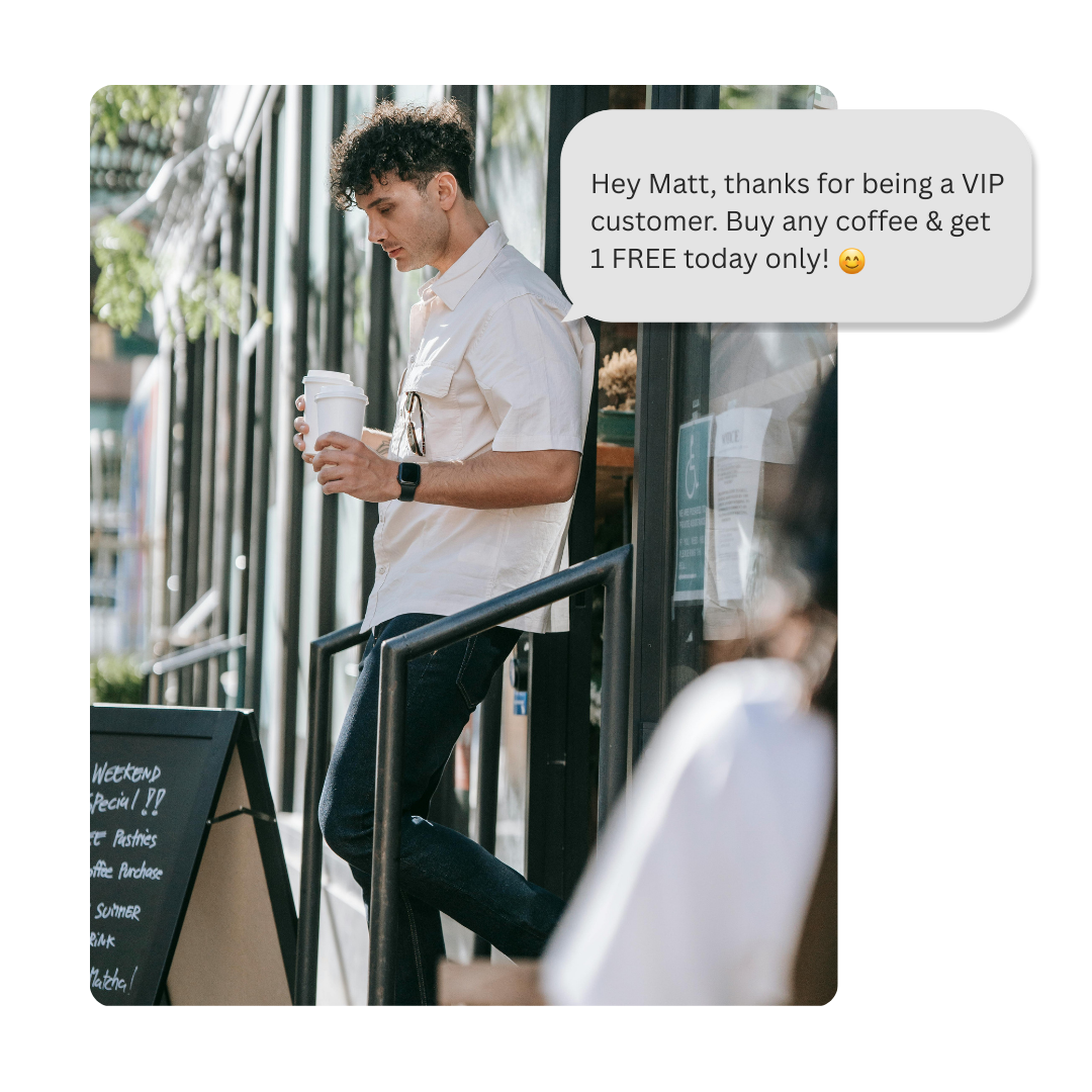 VIP customer offer sent by text